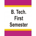 B.Tech 1st Sem