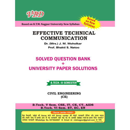 Effective Technical Communication (B.Tech 3 Sem. Civil RTMNU CBCS New Syllabus)