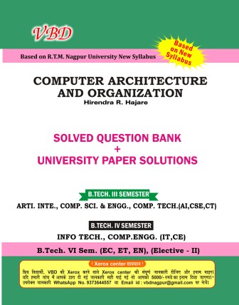 Computer Architecture and Organization (Ele-II) (B.Tech 3 Sem. CT, CS RTMNU CBCS New Syallbus)