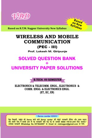 Wireless and Mobile Communication (PE-III) (B.Tech 7 Sem. Electronics RTMNU CBCS New Syllabus)